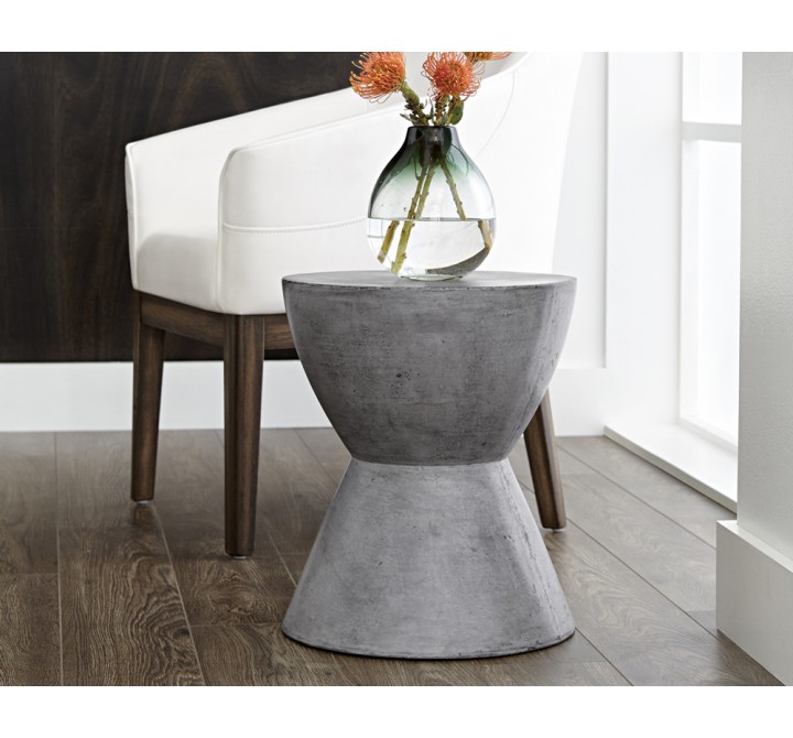Logan End Table - Anthracite Grey - Lifestyle 