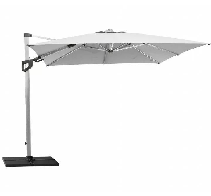 Cane-Line Hyde Luxe Tilt Parasol, 3x3 M, Aluminium/Mat Anodized