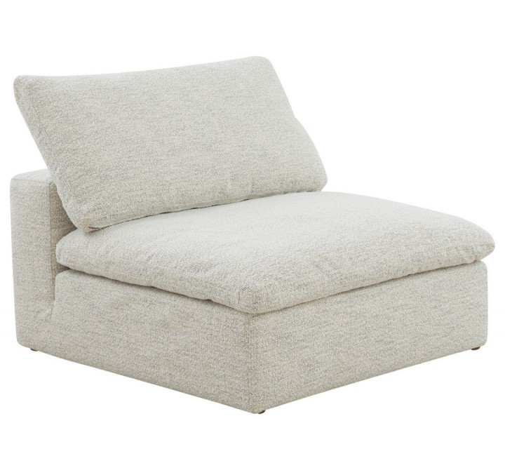 Moe's Home Collection Clay Slipper Chair NeverFear Fabric Coastside Stand - Angled