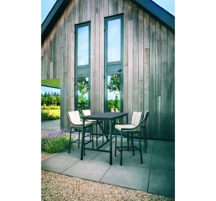 Alfresco Home Milou Gathering Chair | Cushions Inclusive - Set of Four - Lifestyle