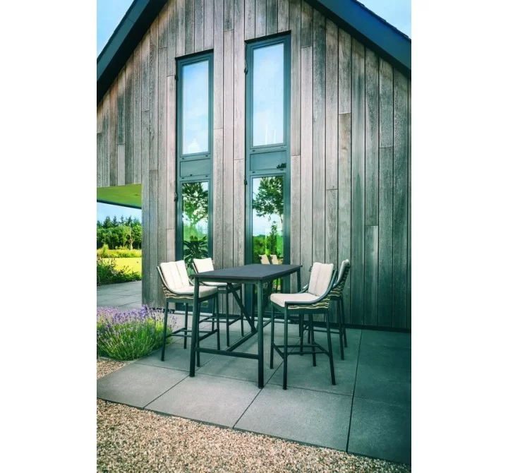 Alfresco Home Milou Gathering Chair | Cushions Inclusive - Set of Four - Lifestyle