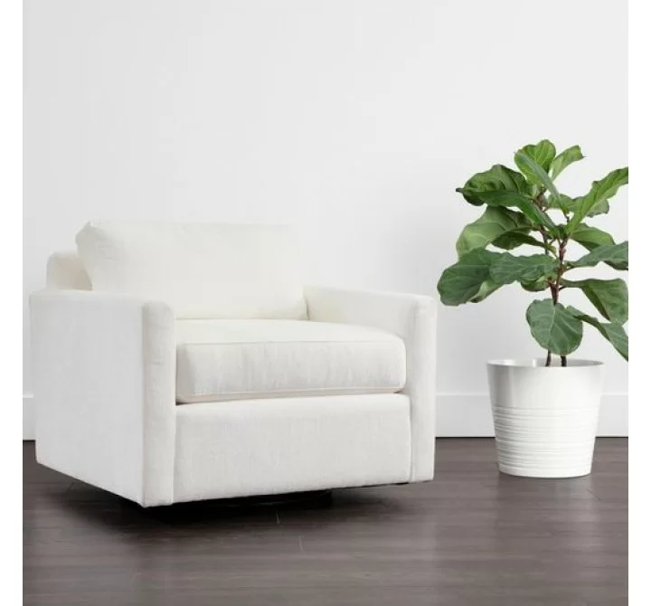 Sunpan Josselyn Swivel Armchair - Dream Pina Colada - Lifestyle