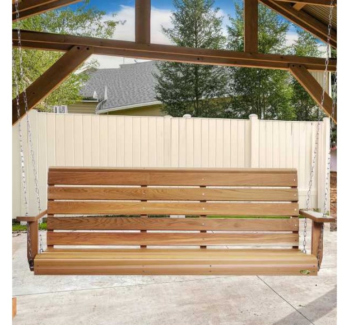  6-ft Porch Swing with Comfort Swing Springs -  Lifestyle
