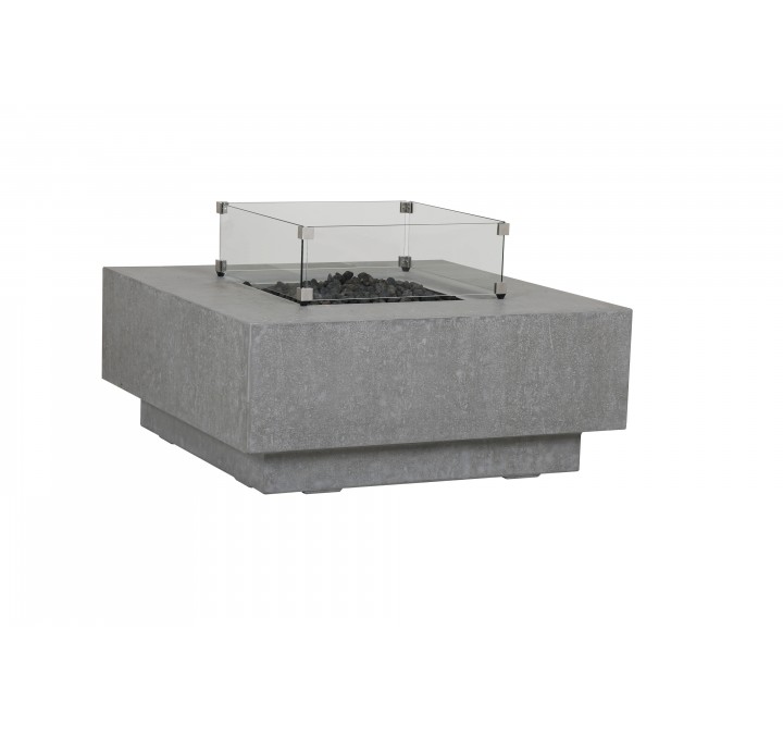 Sunset West Gravelstone Square Fire Table