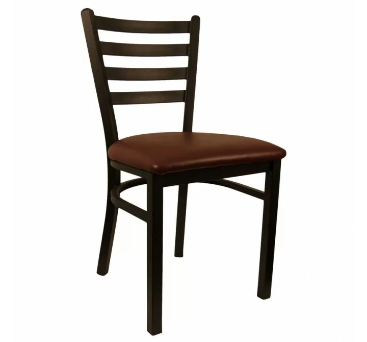 H&D Seating Ladder Back Metal Chair 6145 - Set of 2