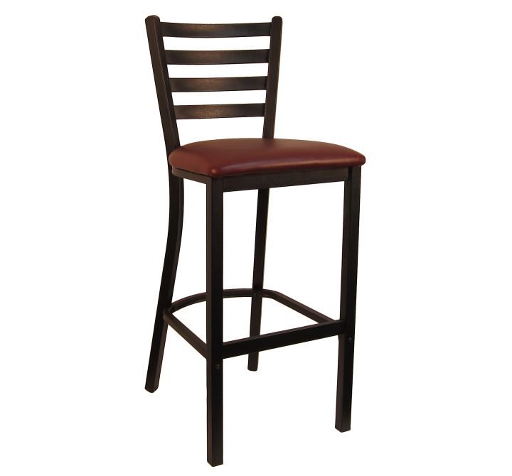 H&D Seating Ladder Back Metal Barstool 6145B
