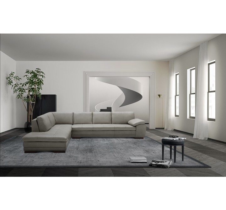J&M Furniture 625 Italian Leather Sectional 