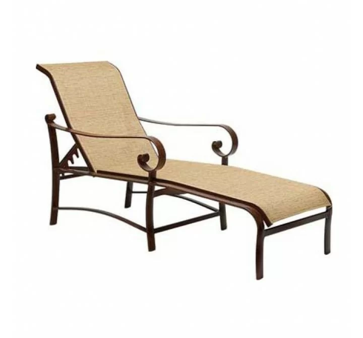 Woodard Belden Sling Adjustable Chaise Lounge