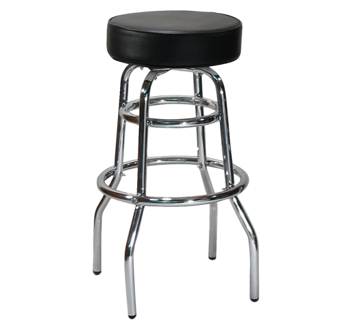 H&D Seating Double Ring Backless Barstool