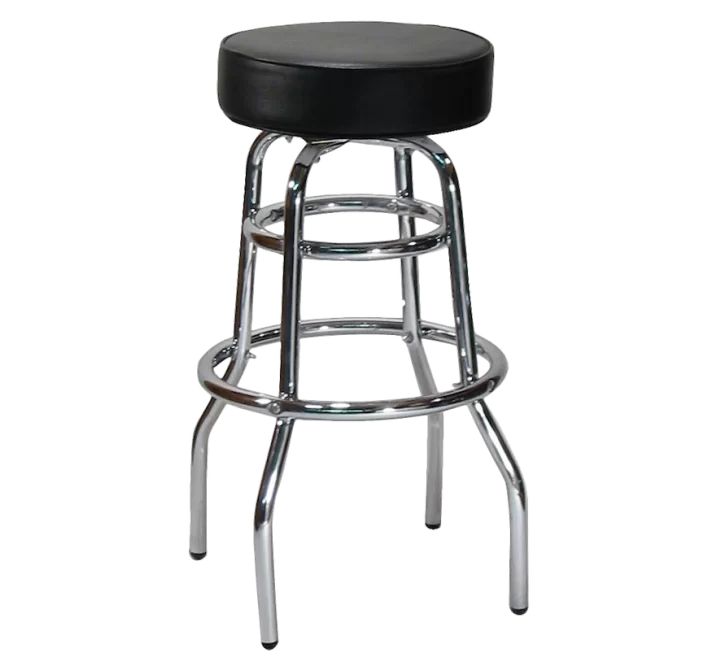 H&D Seating Double Ring Backless Barstool
