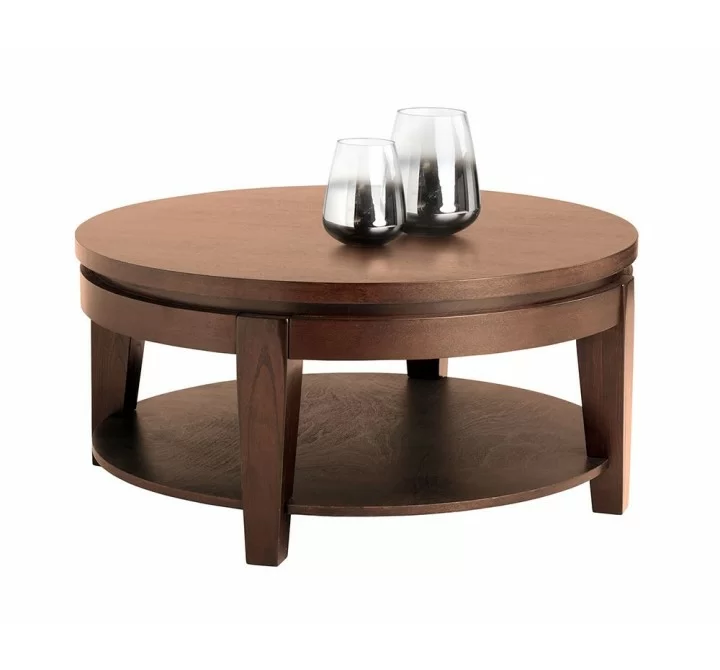 SUNPAN Asia Coffee Table - Round-FRONTVIEW WITH DECOR