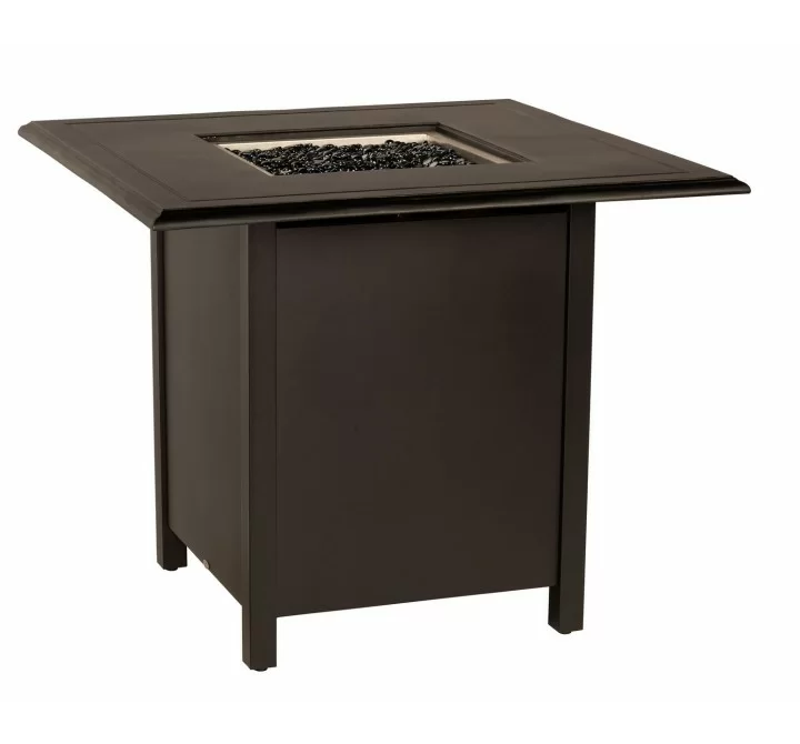 Woodard Solid Cast Square Counter Height Fire Table