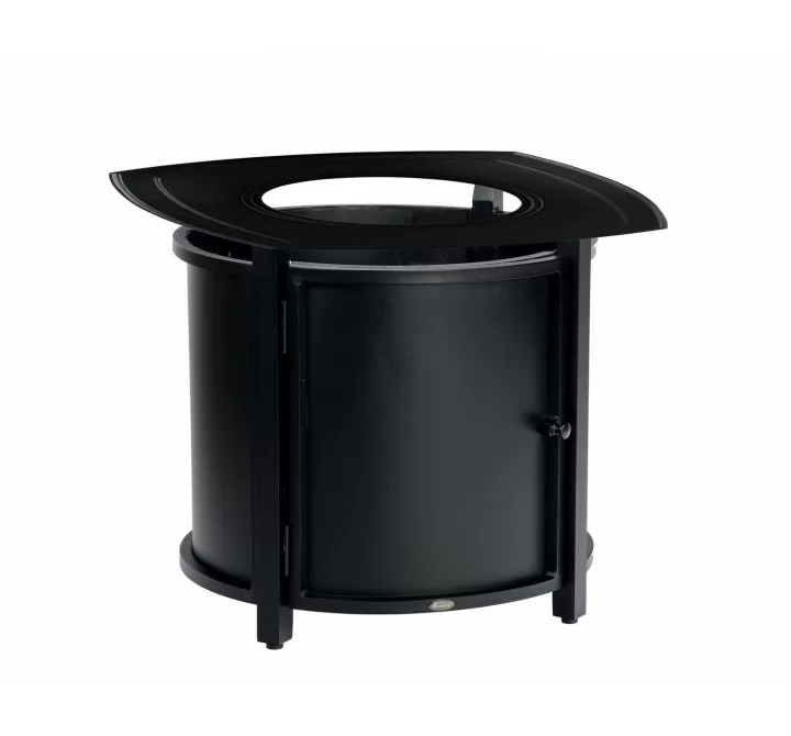 Woodard Solid Cast Square Round Chat Height Fire Table