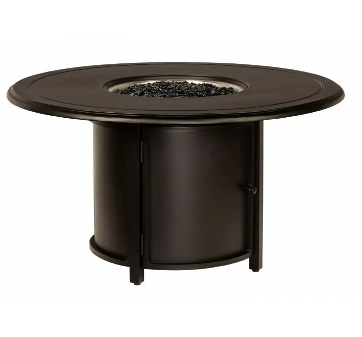 Woodard Solid Cast Round Chat Height Fire Table