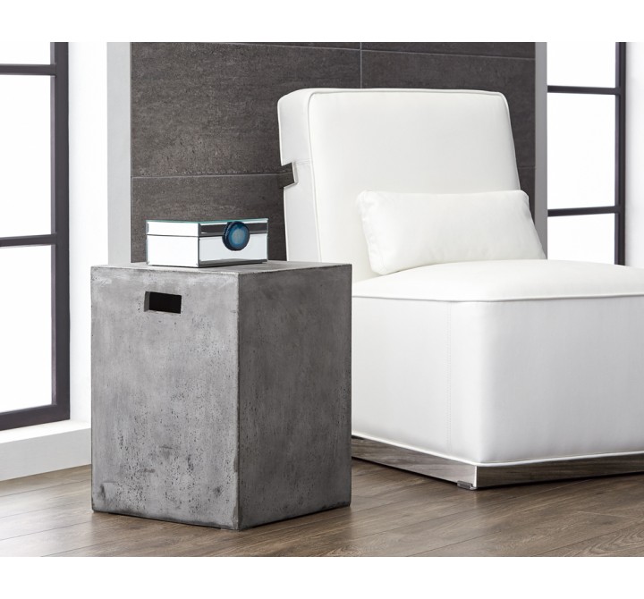 Castor End Table - Anthracite Grey - Lifestyle 2