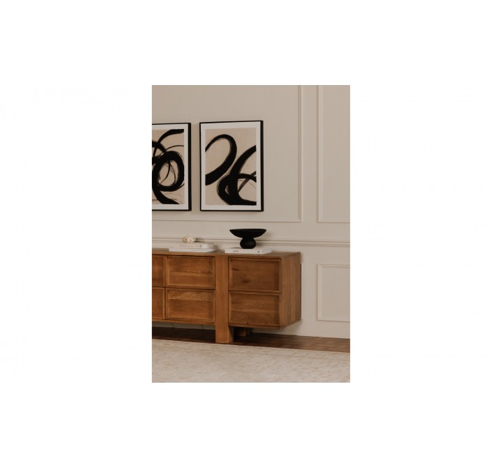 Asha Decorative Bowl Black Terracotta-Lifestyle 1