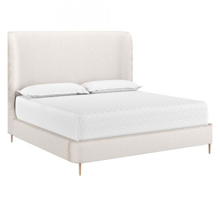 Sunpan Tierra Bed King Bergen Taupe - Front Side Angle