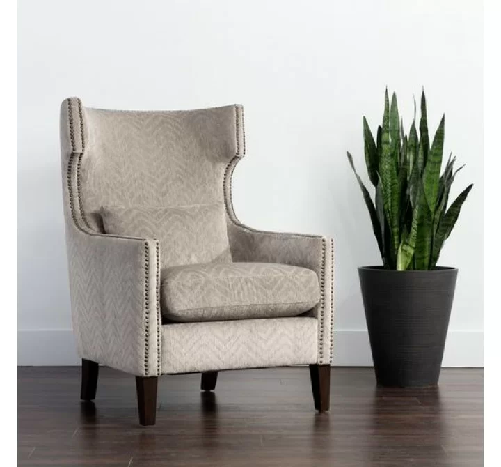 Sunpan Marbelle Lounge Chair - Gallagher Dove - Lifestyle