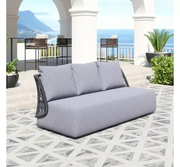 Zuo Modern Mekan Sofa in Gray - Lifestyle