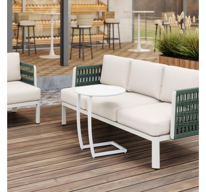 Zuo Modern Noga End Table White - Lifestyle