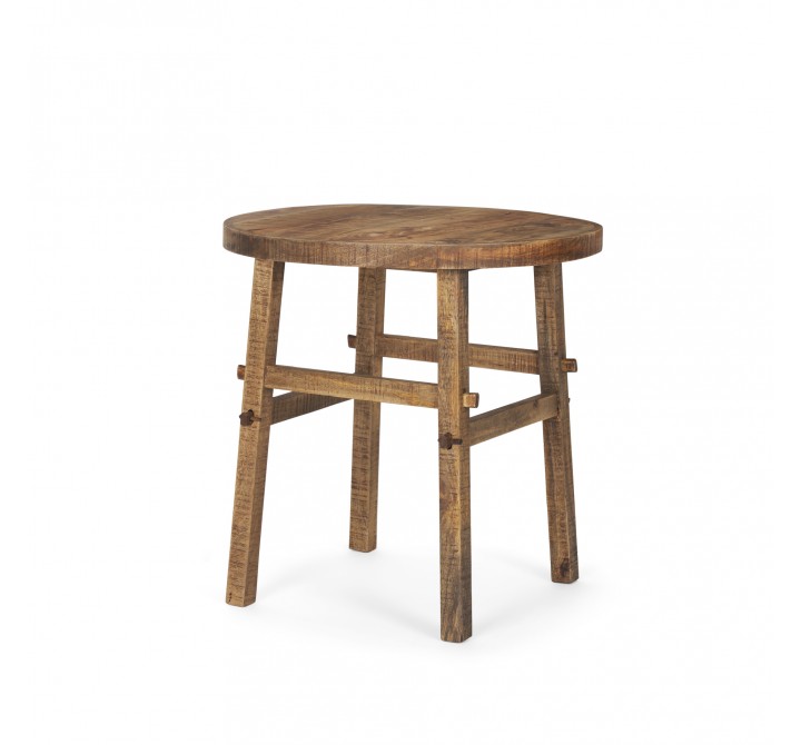 Mercana Rosie Large Brown Wood End Table