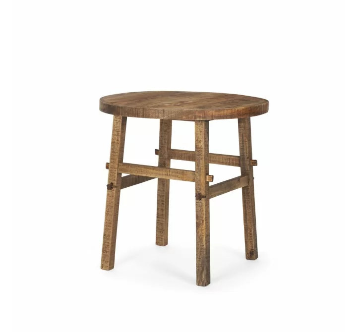 Mercana Rosie Large Brown Wood End Table