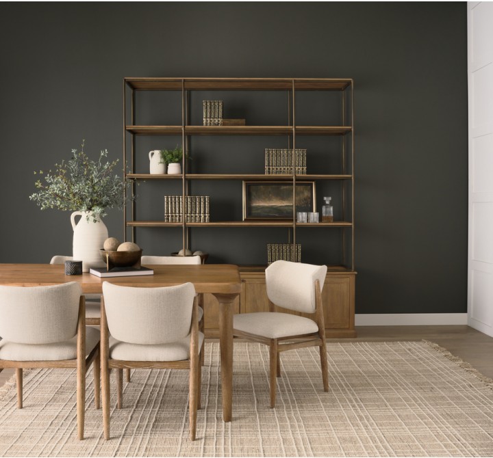 Mercana Suvan 72L Light Brown Rectangular Oak Wood Dining Table