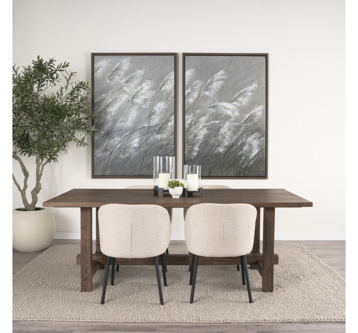 Mercana Suke Medium Brown Rectangular Oak Dining Table