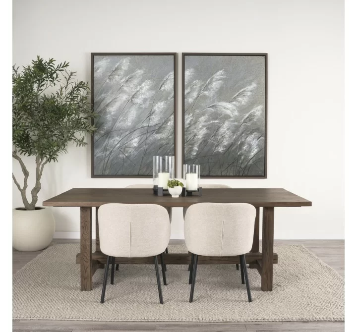 Mercana Suke Medium Brown Rectangular Oak Dining Table