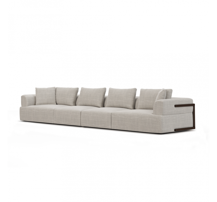 Mercana Warner Gray 2 Piece Long Sofa Set