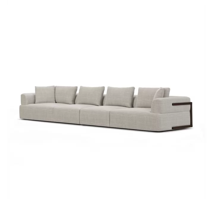 Mercana Warner Gray 2 Piece Long Sofa Set