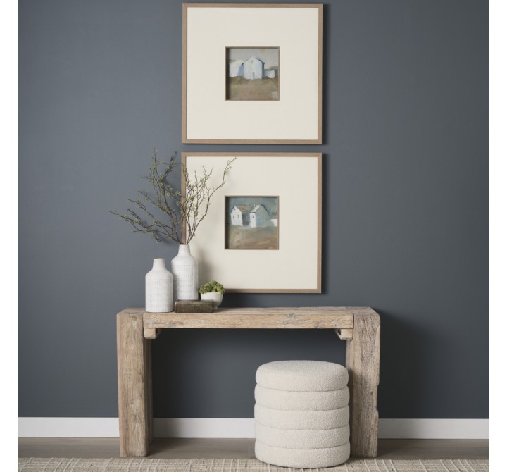 Mercana McArthur Whitewash Reclaimed Wood Console Table