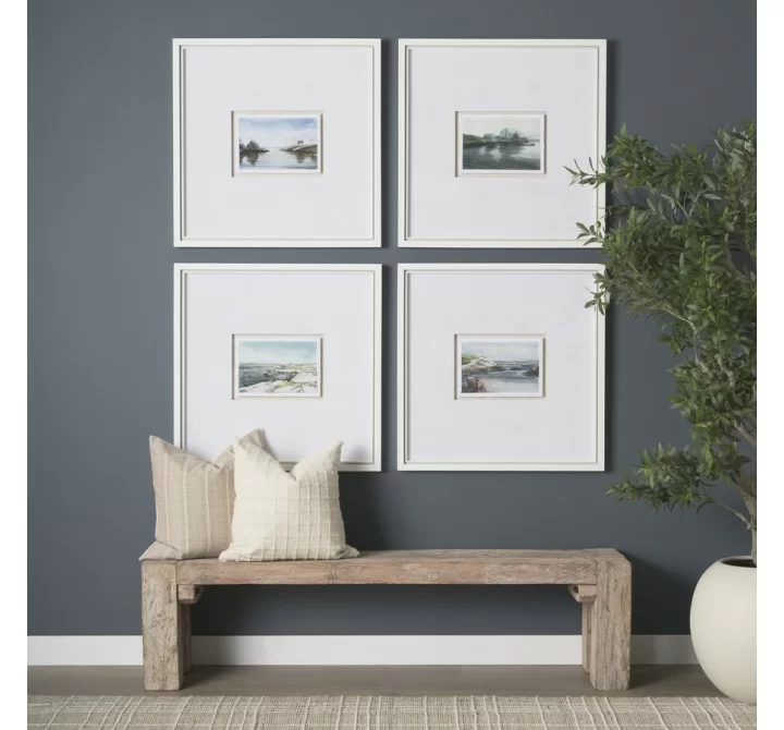 Mercana McArthur Whitewash Reclaimed Wood Bench