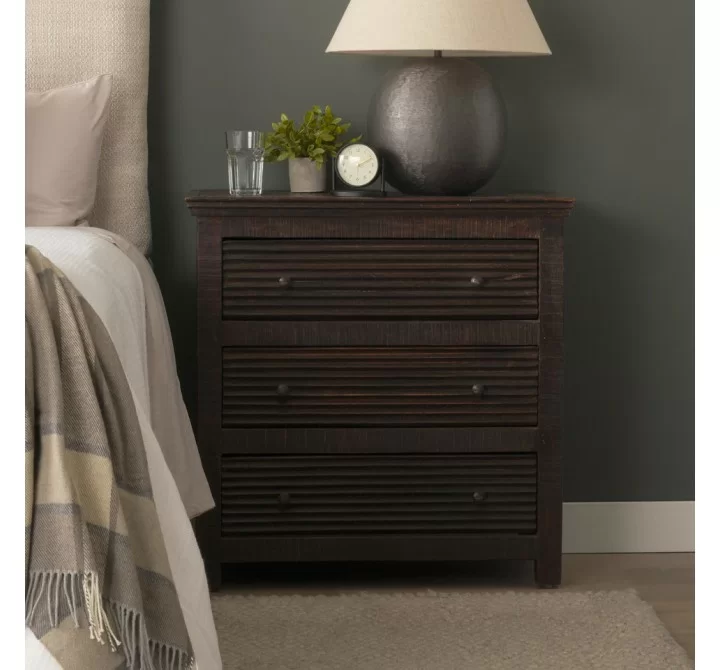 Mercana Rhett Reclaimed Wood 3 Drawer Cabinet