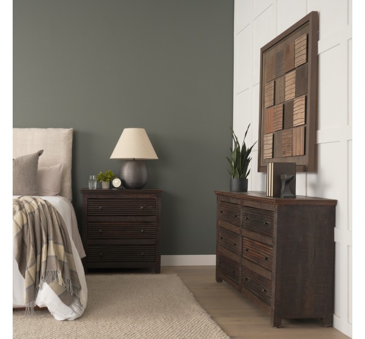 Mercana Rhett Reclaimed Wood 6 Drawer Cabinet Set