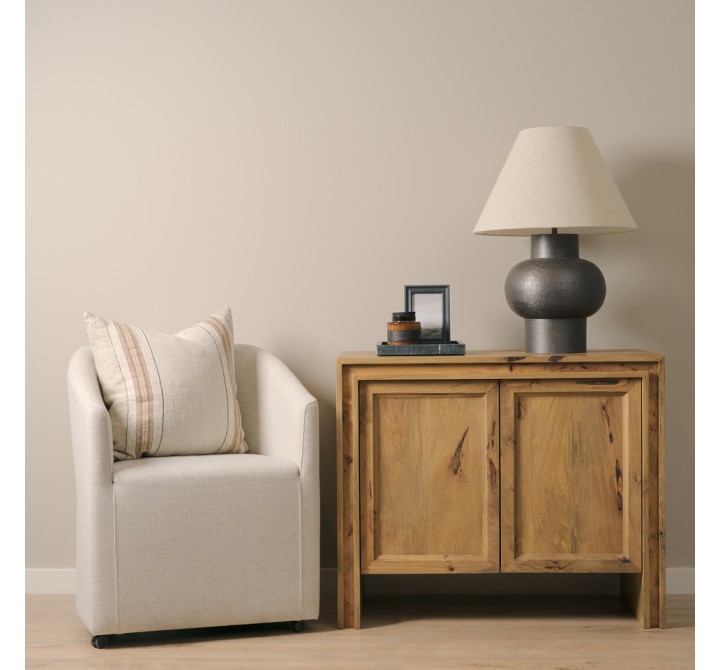 Mercana Notts Brown Wood 2-Door Accent Cabinet