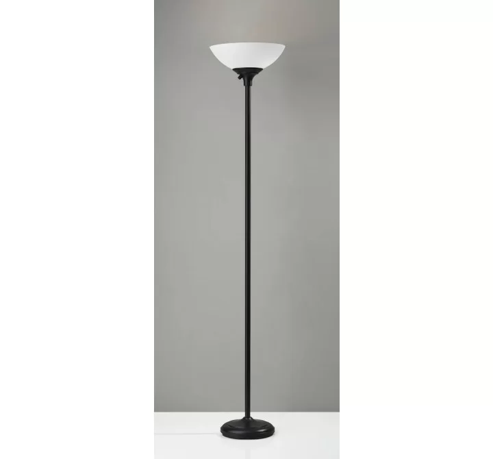 Adesso Glenn 300W Torchiere Black