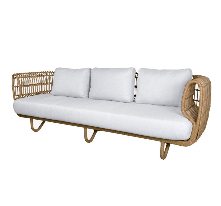Cane-Line Nest 3-Seater Sofa Cushion Set INDOOR White