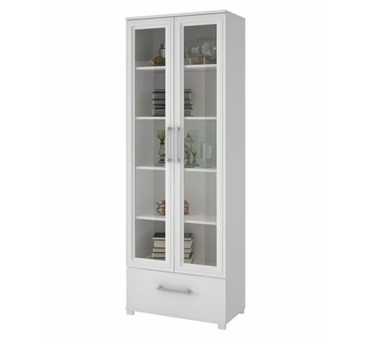 Serra 1.0- 5-Shelf Bookcase in White