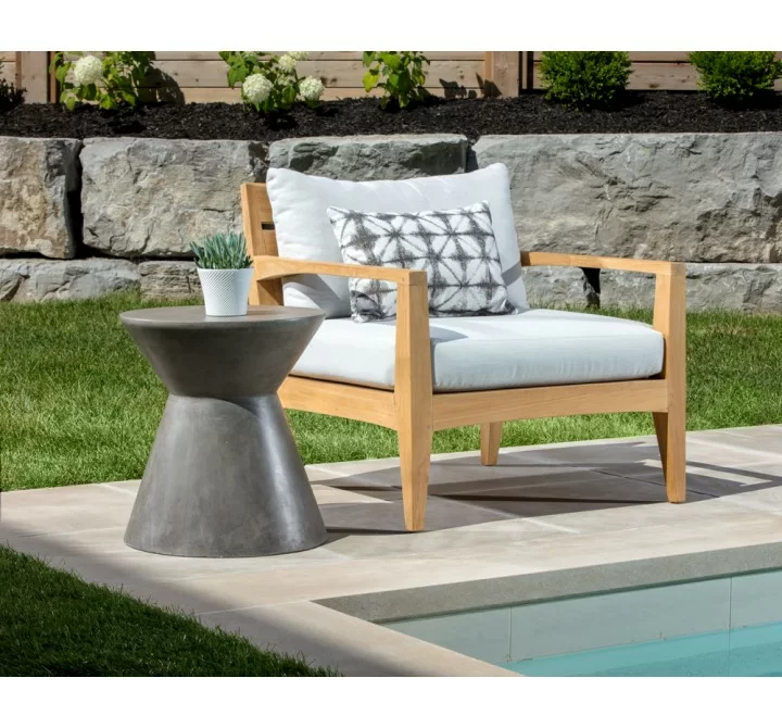 Astley End Table - Anthracite Grey - Lifestyle