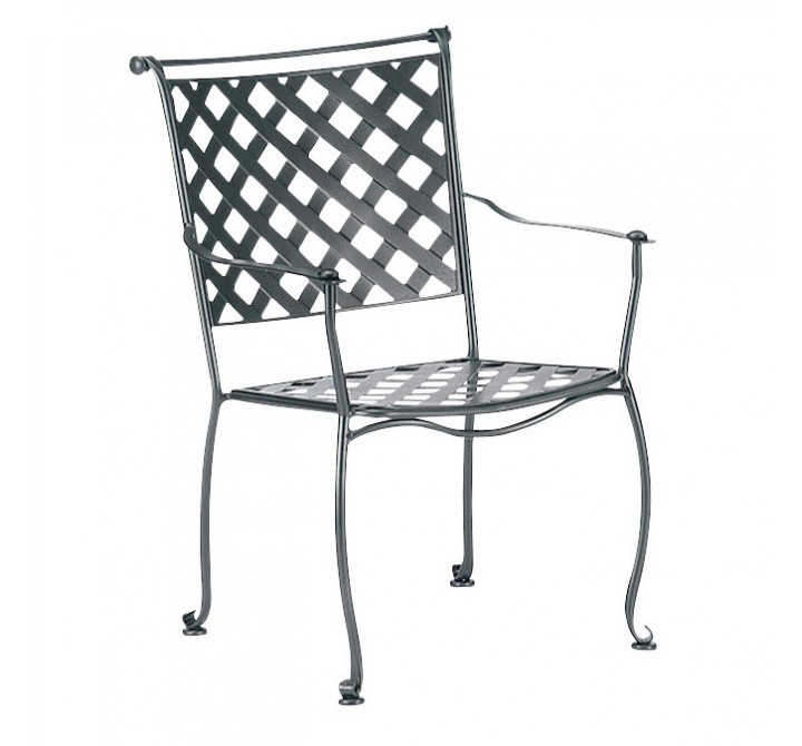 Woodard Et Cetera Maddox Dining Arm Chair with Optional Cushion