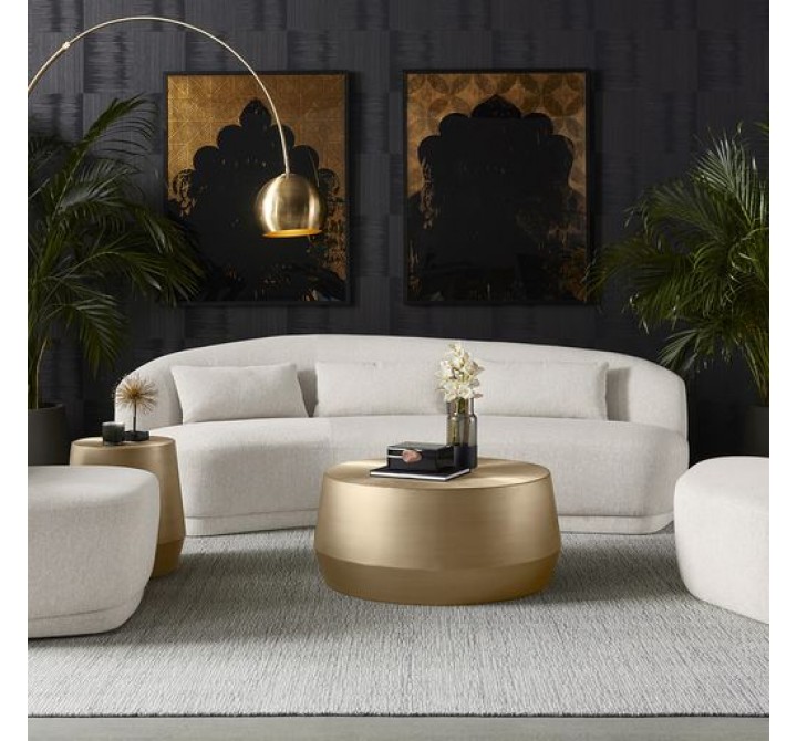 Sunpan Soraya Ottoman - Dove Cream - Lifestyle
