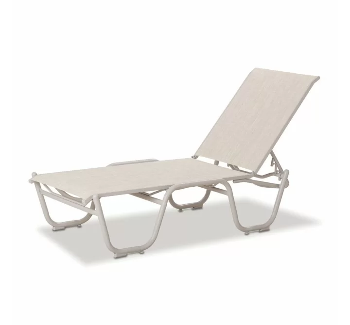 Telescope Casual Gardenella Sling Four Postion Stacking Lay Flat Armless Chaise