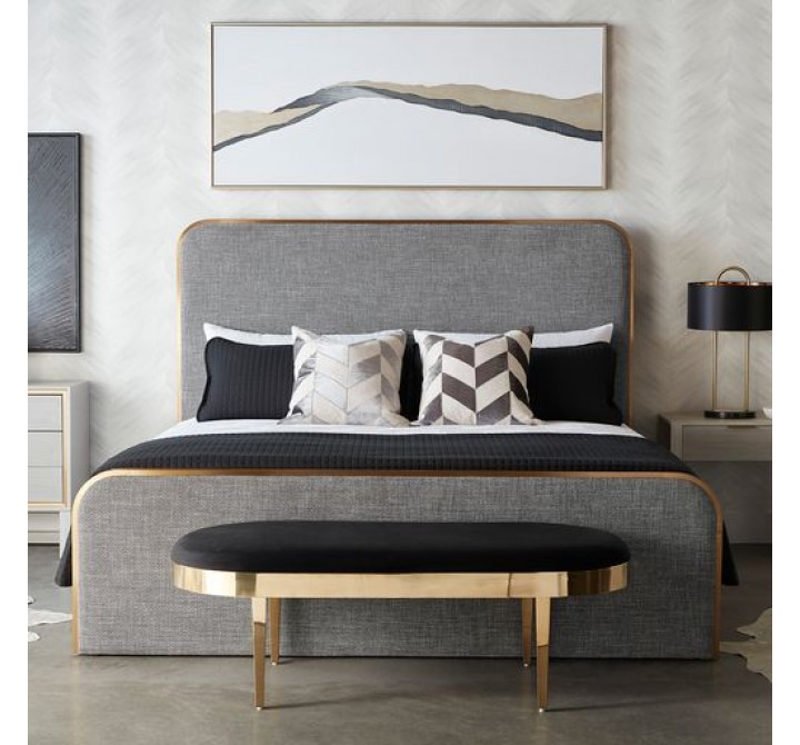 Sunpan Jolie Bench - Black Sky - Lifestyle