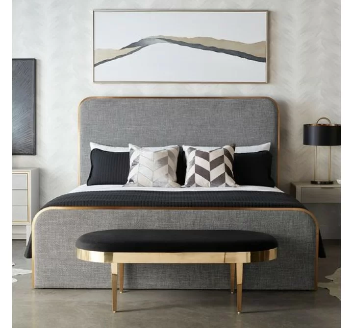 Sunpan Jolie Bench - Black Sky - Lifestyle