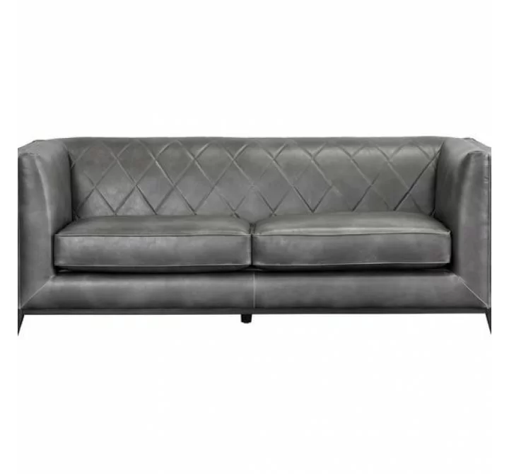 Sunpan Salvatore Sofa - Overcast Grey - Front Angle