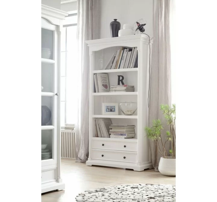 Provence Bookcase With Two Drawers - Lifestyle