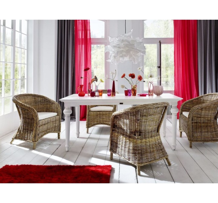 Nova Solo Provence Dining Table in 79 inches - Lifestyle