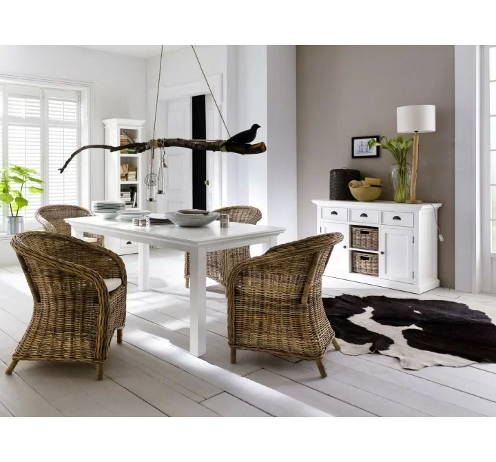 Wickerworks Set Of 2 Bonsun Dining Armchairs With Cushions