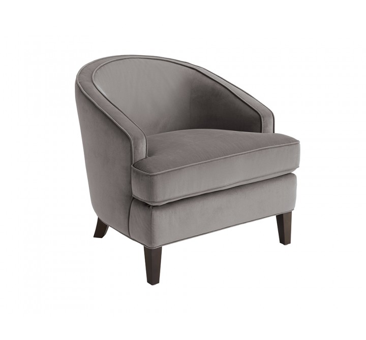 Sunpan Coleman Lounge Chair in Portsmouth Grey - Angled